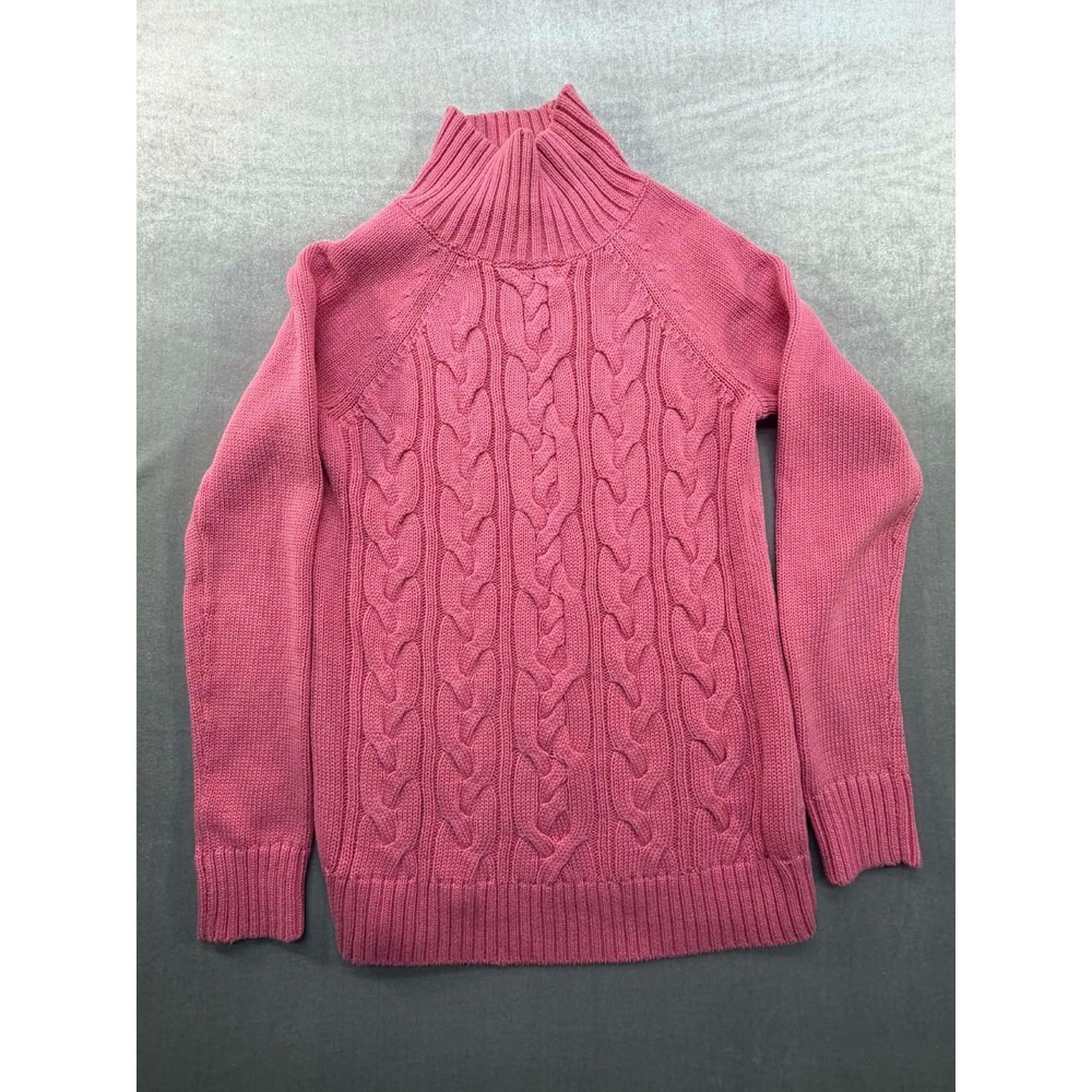 Talbots Cotton Sweater Knit Pink Size Small